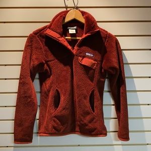 Patagonia Maroon Fleece POP Over SZ XS